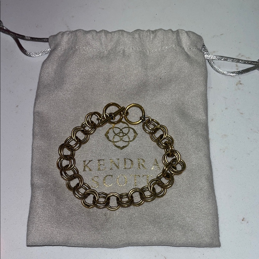 Kendra Scott Gold Double-Link Bracelet
